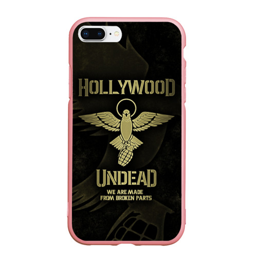 Чехол для iPhone 7Plus/8 Plus матовый Hollywood Undead, цвет баблгам