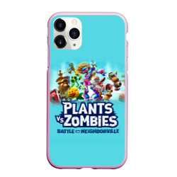 Чехол для iPhone 11 Pro Max матовый Plants vs. Zombies