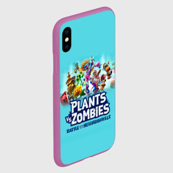 Чехол для iPhone XS Max матовый Plants vs. Zombies - фото 2