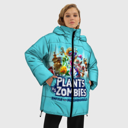 Женская зимняя куртка Oversize Plants vs. Zombies - фото 2