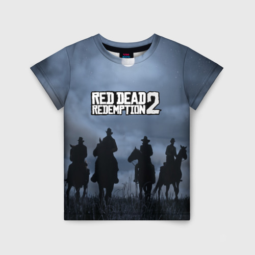 Детская футболка с принтом Red dead Redemption, вид спереди №1