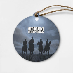 Деревянная игрушка круг Red dead Redemption