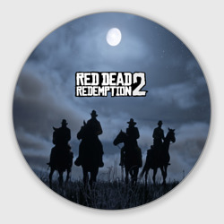 Круглый коврик для мышки Red dead Redemption