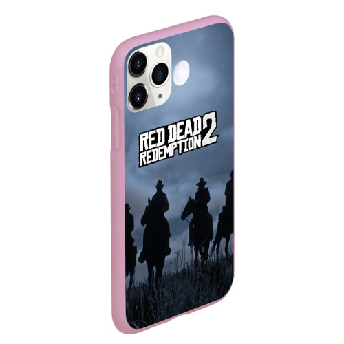 Чехол для iPhone 11 Pro Max матовый Red dead Redemption, цвет розовый - фото 3