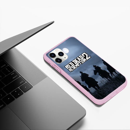 Чехол для iPhone 11 Pro Max матовый Red dead Redemption, цвет розовый - фото 5