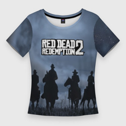 Женская футболка 3D Slim Red dead Redemption