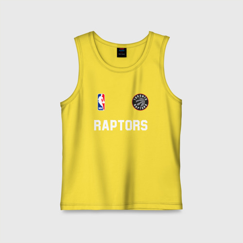 Детская майка хлопок Toronto Raptors NBA, цвет желтый