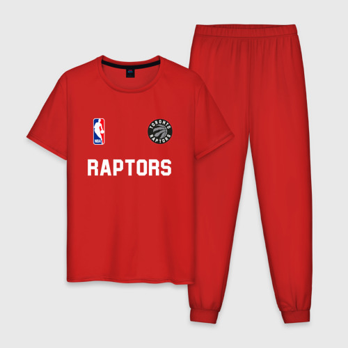 Мужская пижама хлопок Toronto Raptors NBA, цвет красный