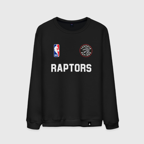 Мужской свитшот хлопок Toronto Raptors NBA, цвет черный