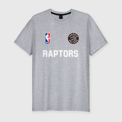 Мужская футболка хлопок Slim Toronto Raptors NBA