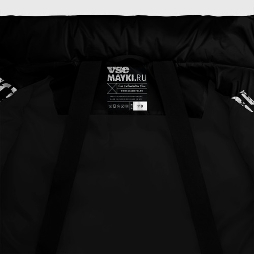 Зимняя куртка для девочек 3D Hollywood Undead, цвет черный - фото 7