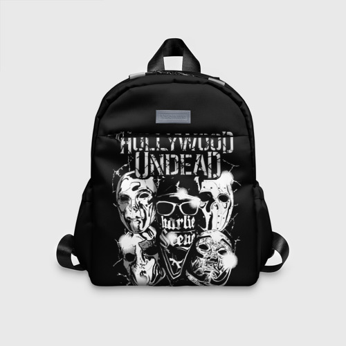 Детский рюкзак 3D с принтом Hollywood Undead, вид спереди #2