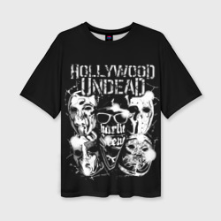 Женская футболка oversize 3D Hollywood Undead