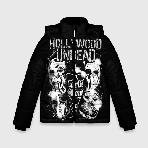Зимняя куртка для мальчиков 3D Hollywood Undead, цвет светло-серый