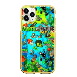 Чехол для iPhone 11 Pro Max матовый Plants vs Zombies