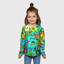 Детский лонгслив 3D Plants vs Zombies - фото 2