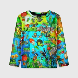 Детский лонгслив 3D Plants vs Zombies