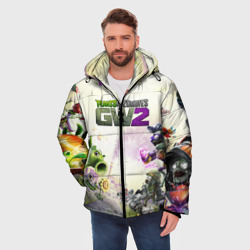 Мужская зимняя куртка 3D Plants vs zombies - фото 2