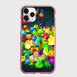 Чехол для iPhone 11 Pro Max матовый Plants vs. Zombies