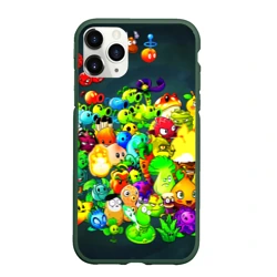 Чехол для iPhone 11 Pro Max матовый Plants vs. Zombies
