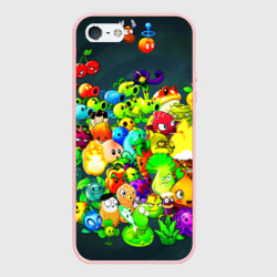 Чехол для iPhone 5/5S матовый Plants vs. Zombies