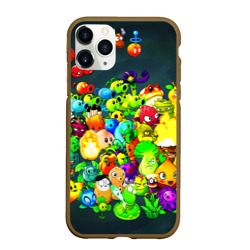 Чехол для iPhone 11 Pro Max матовый Plants vs. Zombies