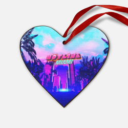 Деревянная игрушка Сердце Hotline Miami