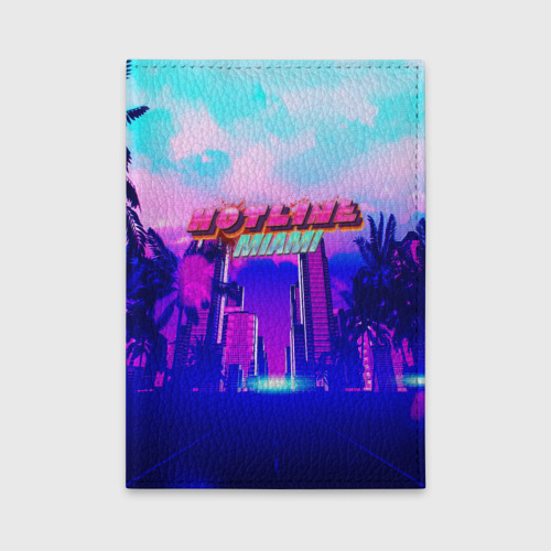 Обложка для автодокументов Hotline Miami, цвет фиолетовый