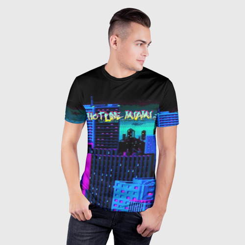 Мужская футболка 3D Slim Hotline Miami 2, цвет 3D печать - фото 3