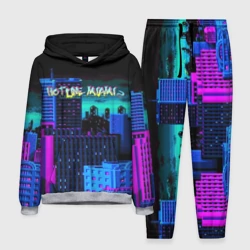 Мужской костюм с толстовкой 3D Hotline Miami 2