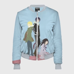 Женский бомбер 3D Yato, Yukine & Hiyori