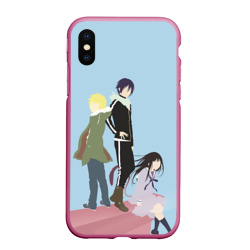 Чехол для iPhone XS Max матовый Yato, Yukine & Hiyori