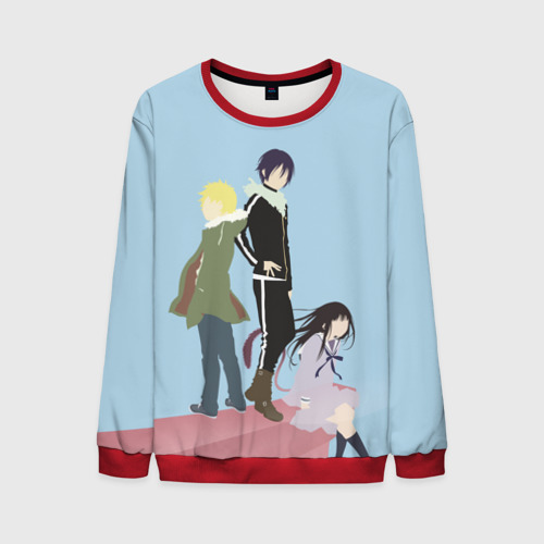 Мужской свитшот 3D Yato, Yukine & Hiyori, цвет красный