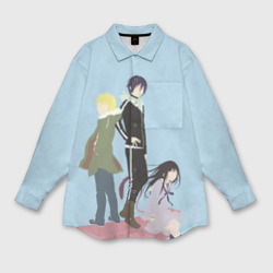 Мужская рубашка oversize 3D Yato, Yukine & Hiyori