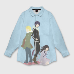 Женская рубашка oversize 3D Yato, Yukine & Hiyori