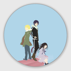 Круглый коврик для мышки Yato, Yukine & Hiyori