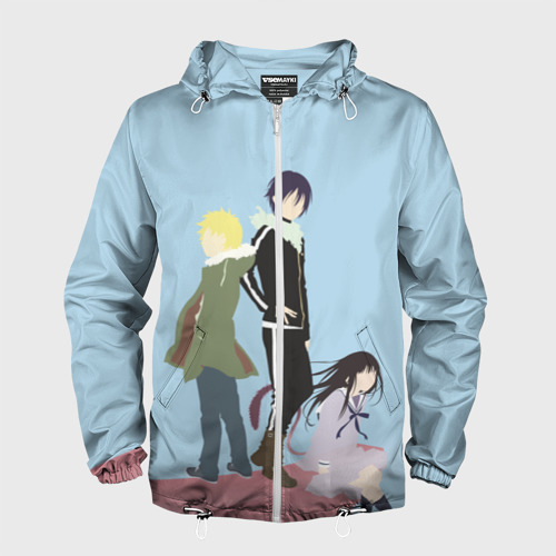 Мужская ветровка 3D Yato, Yukine & Hiyori, цвет белый