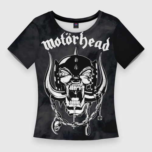 Женская футболка 3D Slim Motorhead Моторхэд, цвет 3D печать