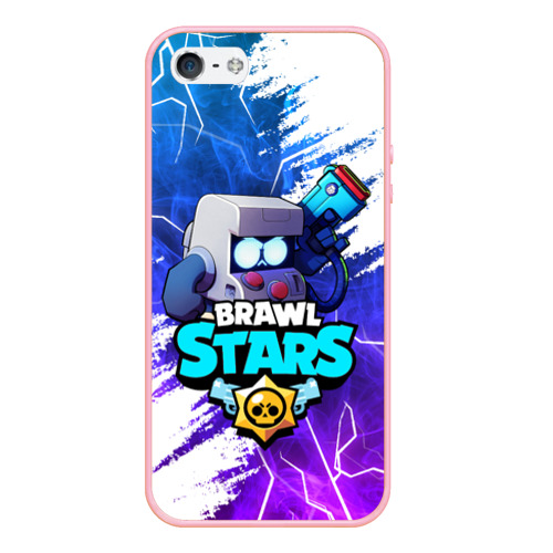 Чехол для iPhone 5/5S матовый Brawl Stars 8-Bit