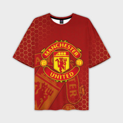 Мужская футболка oversize 3D Манчестер Юнайтед FCMU Manchester united