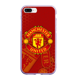 Чехол для iPhone 7Plus/8 Plus матовый Манчестер Юнайтед FCMU Manchester united