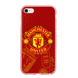 Чехол для iPhone 6/6S матовый Манчестер Юнайтед FCMU Manchester united