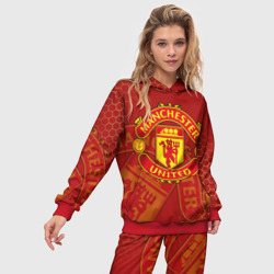 Женский костюм с толстовкой 3D Манчестер Юнайтед FCMU Manchester united - фото 2