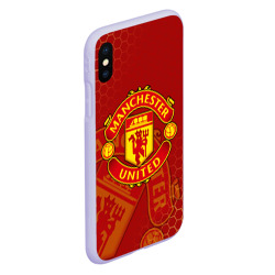 Чехол для iPhone XS Max матовый Манчестер Юнайтед FCMU Manchester united - фото 2