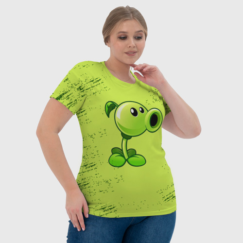Женская футболка 3D Plants vs. Zombies, цвет 3D печать - фото 6
