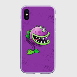 Чехол для iPhone XS Max матовый Plants vs. Zombies