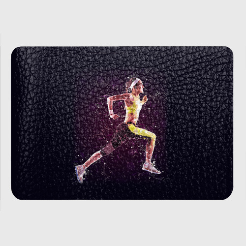 Картхолдер с принтом Бег, фитнес, спорт, спортсмен, цвет красный - фото 4