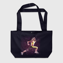 Пляжная сумка 3D Бег, фитнес, спорт, спортсмен