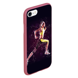 Чехол для iPhone 7/8 матовый Бег, фитнес, спорт, спортсмен - фото 2
