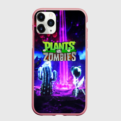 Чехол для iPhone 11 Pro Max матовый Plants vs.zombies